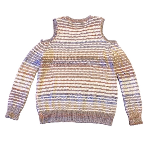 Rebecca Minkoff Page stripe cold shoulder sweater size large - Picture 5 of 14